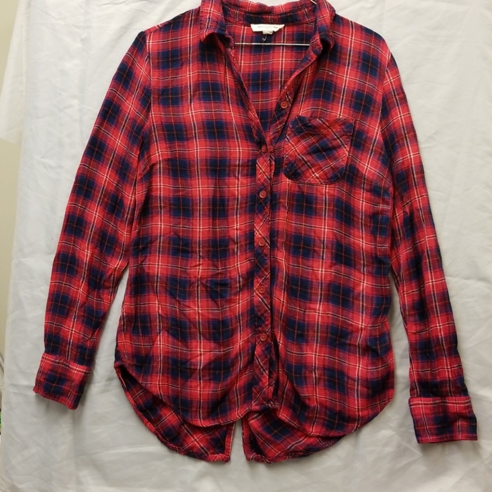 Plaid beach lunch lounge button down
